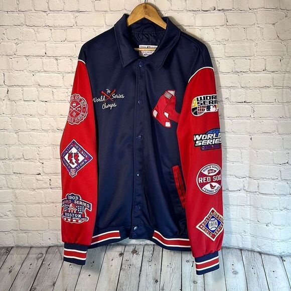 Boston Red Sox Mens MLB 7 Time World Series Champions Jacket size XL - Picture 1 of 9